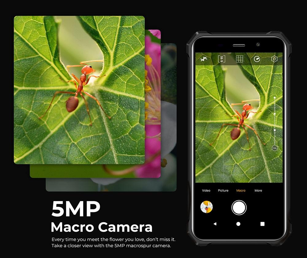 FOSSiBOT Защищенный смартфон F101P, 4 ГБ + 64 ГБ, тройная камера с искусственным интеллектом, динамик 123 дБ, восьмиядерный процессор MediaTek Helio P22, Android 13.0