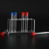 Transparent Plastic Clear 16.7*8*3cm Test Tube Rack Test Tube Stand Burette Shelf Test Tube Holder