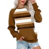 Womens Long Sleeve Sweatshirt Casual Round Neck Cute Pullover Tops Printing Lightweight Sweatshirt With Pocket