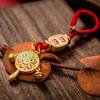 Chinese Style Vintage Keychain Pendant Souvenirs Car Keychain  Year Lucky Keychain Exquisite Backpack Decoration Gifts