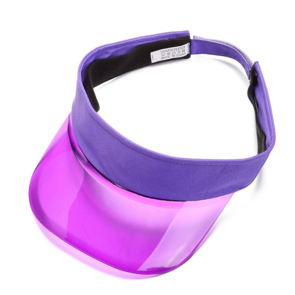 Casual PVC Lightweight Beach Cap Sun Visor UV Protective Sports Hat