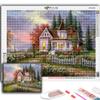 Алмазная картина Лесная хижина Вышивка Крестом Горный хрусталь Домашний декор