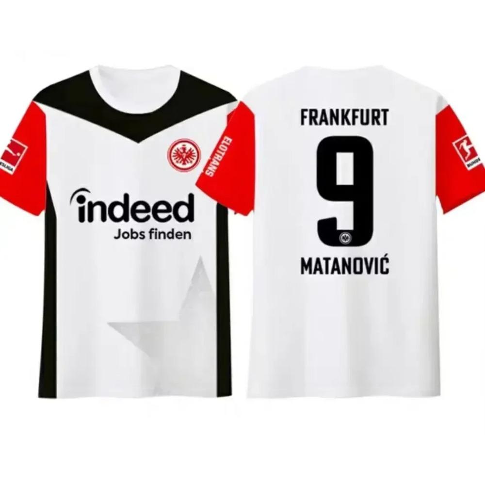 Франкфурт Действительно 3DPrint Спорт Быстросохнущий Дышащий Мужская Футболка Футбольная Майка Родитель-ребенок Мальчик Короткий рукав Взрослый Ребенок Топ Лето