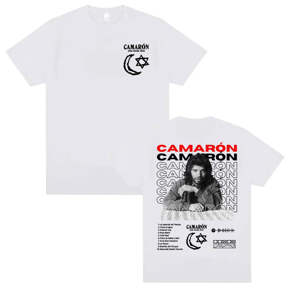 Rock Camaron De La Isla Album Graphic T Shirts Men Women Fashion Hip Hop Punk Street Tshirts Cotton Summer Short Sleeve T Shirt