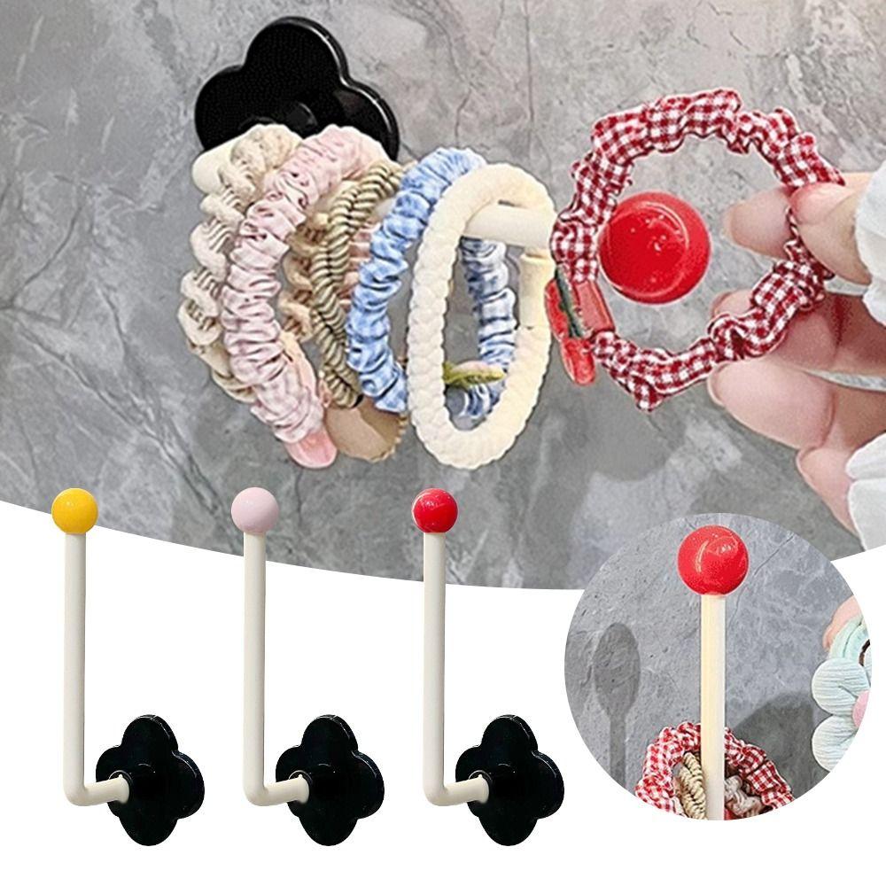L-Shape Hairband Storage Hook Wall Mounted Kitchen Storage Rack New Cloth Hanger
