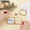 Vintage Mini Hanging Photo Frame Double Glass Display Elegant Folding Hinged Design for Pressed Flower Picture Charming Home Wall Decorations,