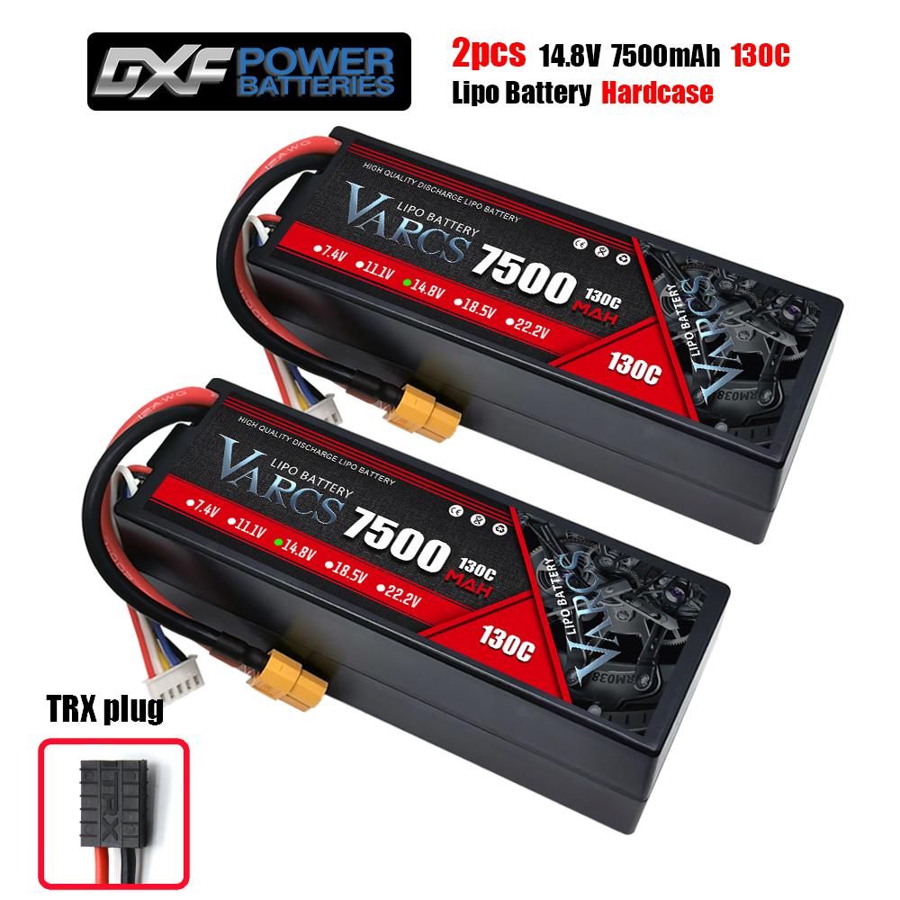 VARCS 4S Lipo Battery 130C 140C 8000mAh 8400mAh 7500mAh 6300mAh 5400mAh XT60 EC5 TRX T/DEANS XT150 Plug for RC 1/8 Buggy Car