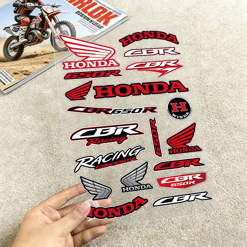 ДЛЯ HONDA CBR650R Светоотражающие наклейки на мотоцикл, 3M предупреждение о безопасности ночью в темноте шлемы для скутера TP6