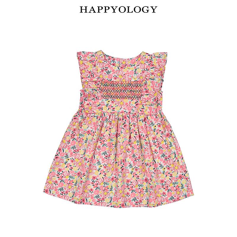 Цветочное платье-туника для девочек Happyology