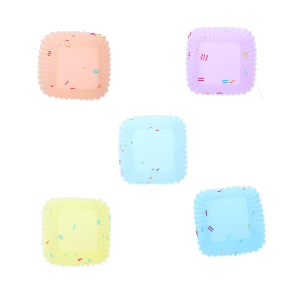 20pcs Food Grade Non-Stick Baking Molds Silicone Material Silicone Muffin Mold  Home Baking