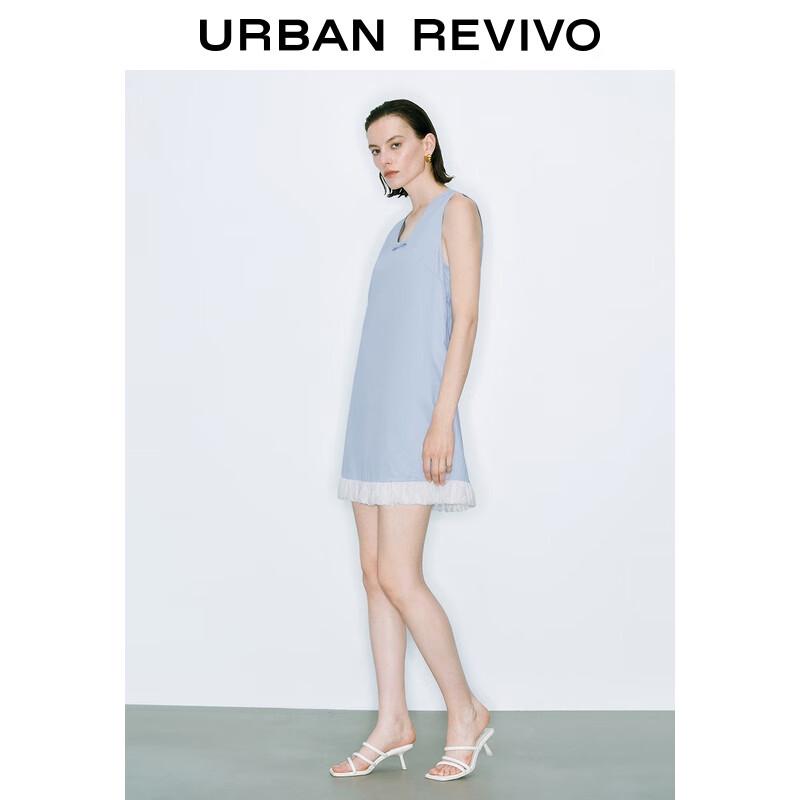 UR Aurora Bowknot Patchwork Sleeveless Dress