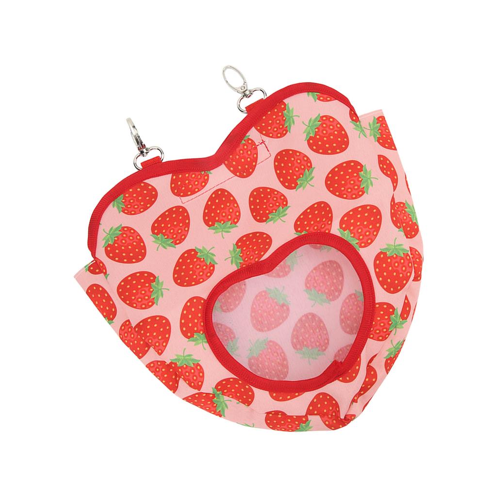 Heart Shape Hay Feeder Bag Cute Bite Resistant Hay Feeder Storage for Small Animal Chipmunks Guinea Pigs Rabbits