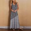 Bohemian Sleeveless Patchwork Women's Vacation Dress