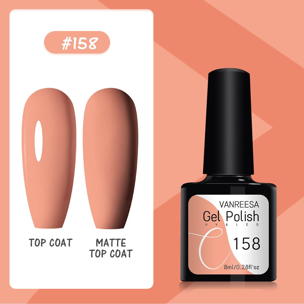 VANREESA Набор гелей для ногтей 111 цветов Гель-лак для ногтей Soak Off Базовое покрытие Верхнее покрытие Маникюр для ногтей УФ-светодиодный полуперманентный лак Стойкий гель для дизайна ногтей
