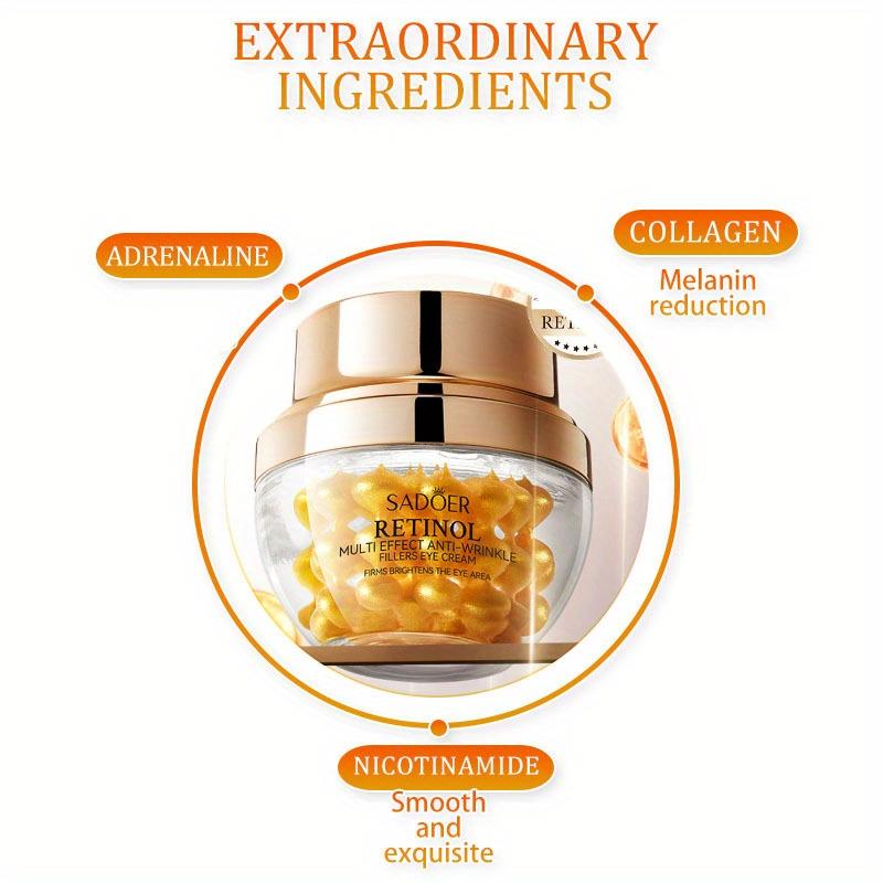 Увлажняющий крем для кожи вокруг глаз с ретинолом многофункционального действия Увлажняет кожу Предотвращает сухость Ежедневный уход за кожей вокруг глаз Подходит для всех типов кожи