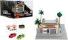 JADA TOYS Nano Fast & Furious Market & Cafe Diorama, Ford F-150Mitsubishi Eclipse Fast & Furious Diecast Cars, 34914 [Used]