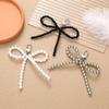 3D Pearl Bow Pendant Hanging Ornament Cellphone Lanyard Keyring Pearl Bowknot Keychain  Women Girls