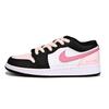 Air Jordan 1 Винтажные Баскетбольные Кроссовки Мужские Низкие Розовые/Черные 553558-131(Команда6-)