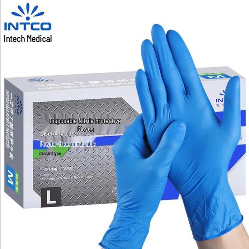 Inco Durable Food-Grade Nitrile Gloves for Kitchen and Cleaning