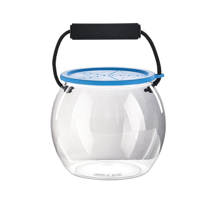 Top-Selling Transparent Portable Goldfish Tank with Lid: Outdoor Ecological Fish-Keeping Bucket