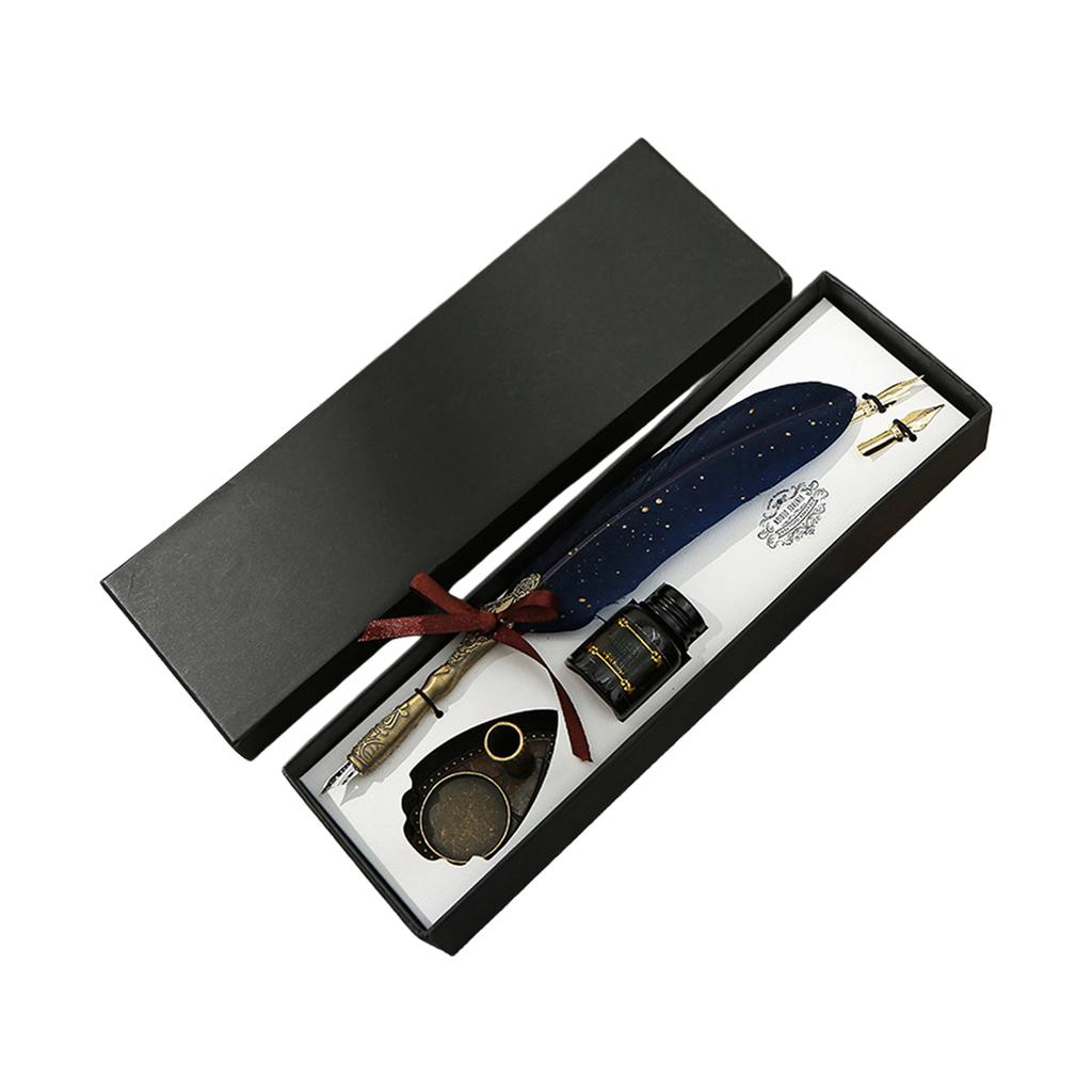 Винтажный набор резных перьевых ручек, блестящий набор перьевых ручек, антикварное каллиграфическое макательное перо