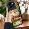 Phone case: 2D flat design, suitable for iPhone 18 17 16 15 14 13 Pro protective case, Santa Claus, Christmas and Halloween, perfect holiday gift