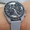 Ремешок для часов Ocdin 20 мм для Omega и Moon, легко заменяемый силиконовый ремешок для мужчин и женщин X, Swatch, Speedmaster, Swatch, (Луна)