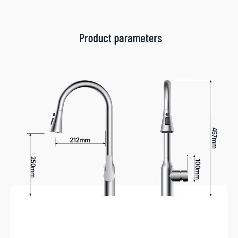 ARROW 316 Stainless Steel Pull-Out Kitchen Faucet