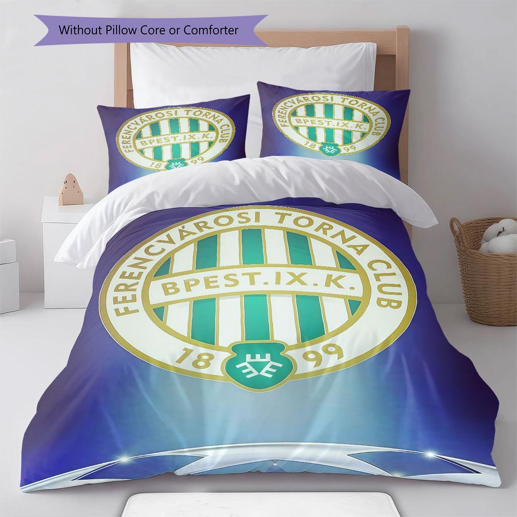 Ferencvaros Soul Bedding Quilt Set Quilt Cover Pillowcase Home Decoration Birthday Gift (1 * duvet cover + 2 * pillowcase, without core)