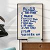 Современные ретро правила цитата модный гостевой чек подарок хорошие времена настенное искусство холст картины постеры для гостиной общежития домашний декор