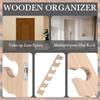 Тренд 2025 Деревянная вешалка для шляп для бейсболок Домашний декор Экономичный деревянный органайзер с полкой для демонстрации