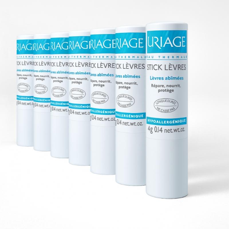 Uriage Sticklevre Оригинальный увлажняющий бальзам для губ Двойной план 4г + 4г 