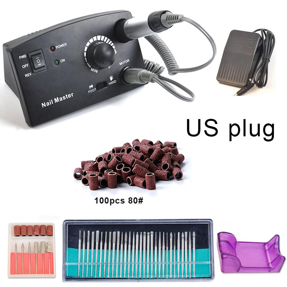 30 шт., 30000 об/мин, электрическое оборудование для маникюра, сверла для ногтей, фрезы, шлифовальный аппарат