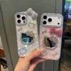 Чехол-зеркало для телефона с рисунком ракушек в форме сердца для iPhone 15/14 Pro Max