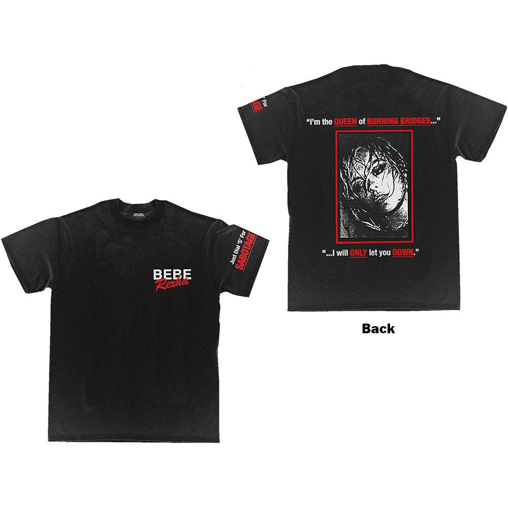 Bebe Rexha Queen of Sabotage T-Shirt Black New Unisex T-Shirt