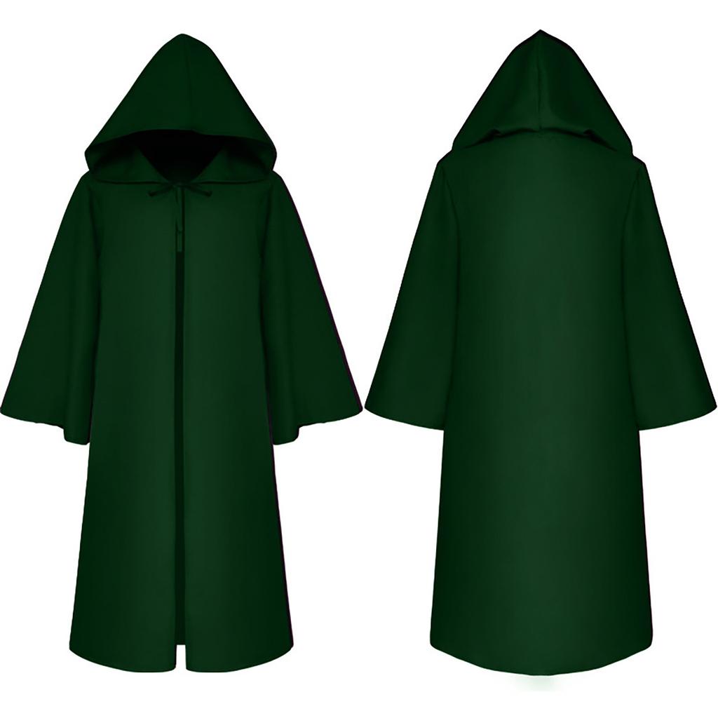 Men's And Women's Halloween Costumes Grim Cloak Hooded Cloak Jacket Coat