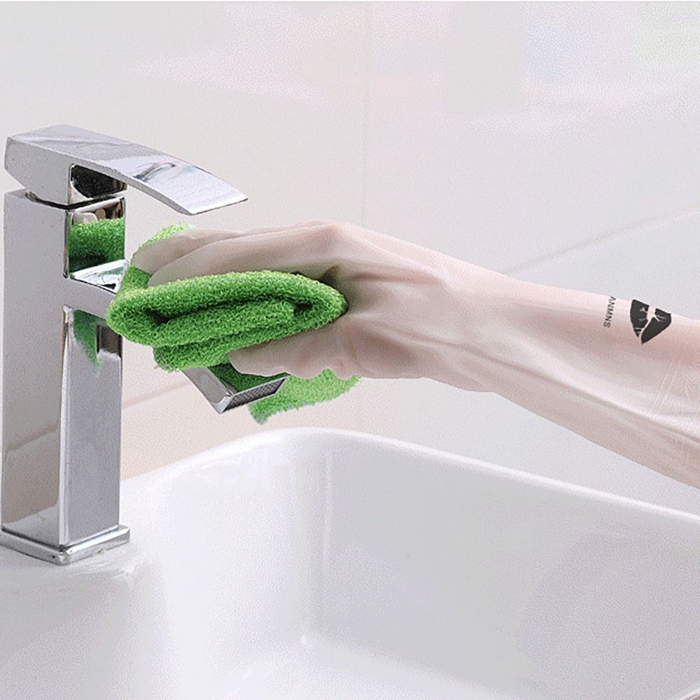 1PAIR Non-slip Household Gloves S/M/L Cleaning Long Gloves for Household Kitchen Washing