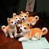 Милая мягкая игрушка Акита-ину Kawaii Shiba Inu, плюшевая игрушка-животное, имитация трубы, кукла для собак, детский комфортный сон, кукла, подарок на день рождения для девочки