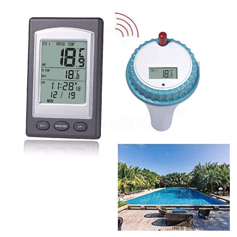 Wireless Pool Thermometer Floating Water Thermometer for Indoor Outdoor Spa Hot Tub