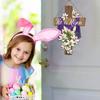 Easter He Is Risen Wreath for Front Door Religious Easter Decoration Wooden Cross Door Sign Hanging Sign Christian Floral Decor for Party Supplies