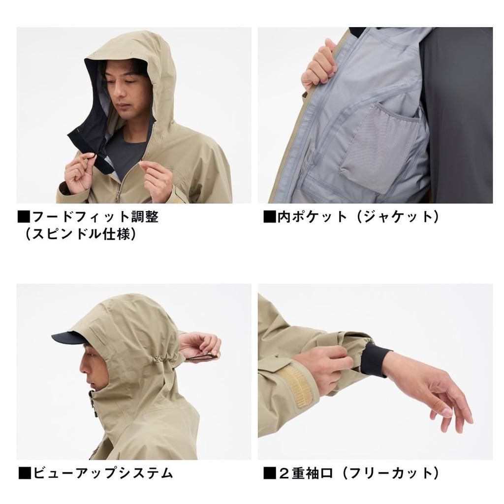 Daiwa Active Stream Rain Размер M Куртка DR-1624J Gore-Tex, Черная,