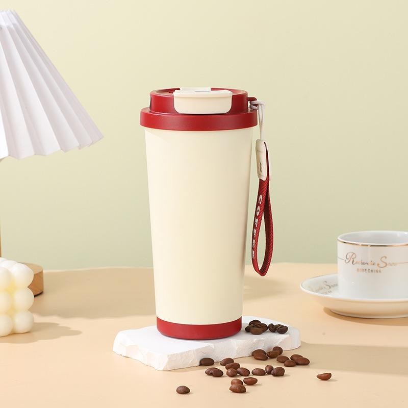 500 мл Термос для кофе из нержавеющей стали, Термокружка, Герметичные автомобильные вакуумные фляги, Кофейная чашка, Дорожные портативные термобутылки