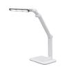 Iris Ohyama Desk Light, 2-Way, Ambidextrous, Dimmable, Adjustable Angle, High Color Rendering, Energy-Saving, 1500lx, Polycarbonate, White, LDL-302-W
