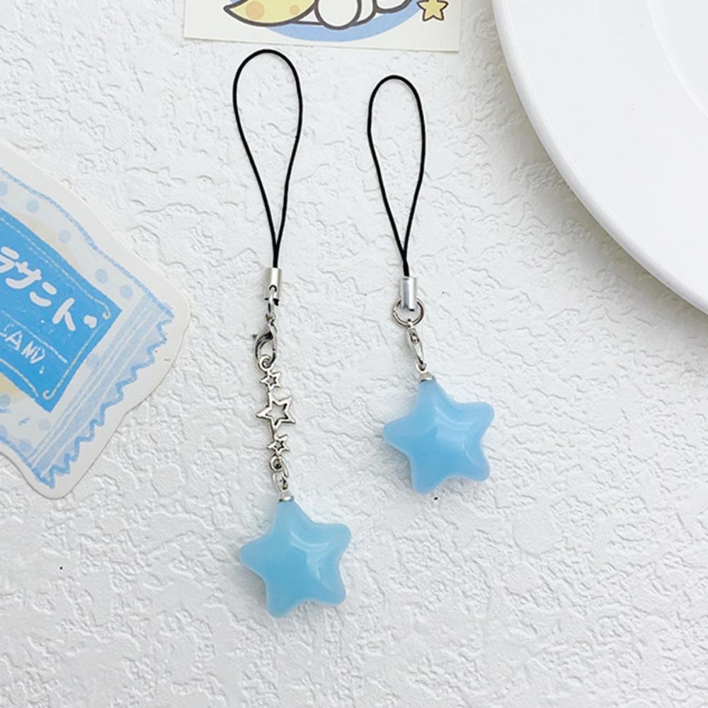 Keychain Phone Hanging Rope Pendant Mobile Phone Chain Star Phone Strap  Girl Jewelry