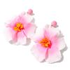 Sweet Floral Pendant Earrings Cloth Beach Drop Earrings Beautiful Fabric Flower Earrings  Girls