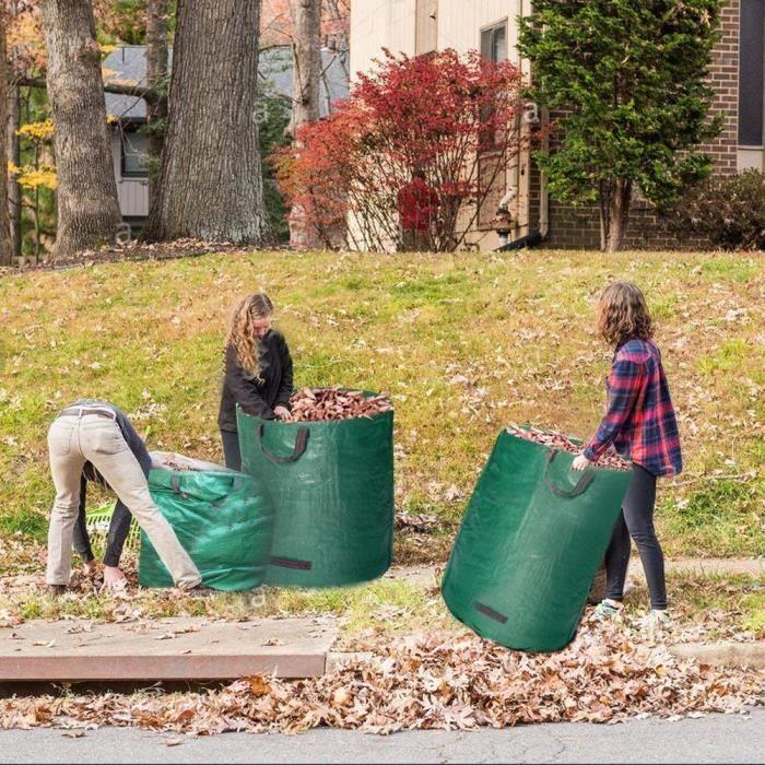 Sac de jardin - 272L - Imperméable - Durable - Vert