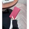 Slim Leather Card Holder Wallet Men Women Genuine Cowhide Minimalist Long RFID Blocking Lightweight Daily Use