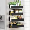 1/2pcs Magnetic Storage Shelf Household Kitchen Refrigerator Washing Machine Side Hanging Rack, Multifunctional Storage Rack