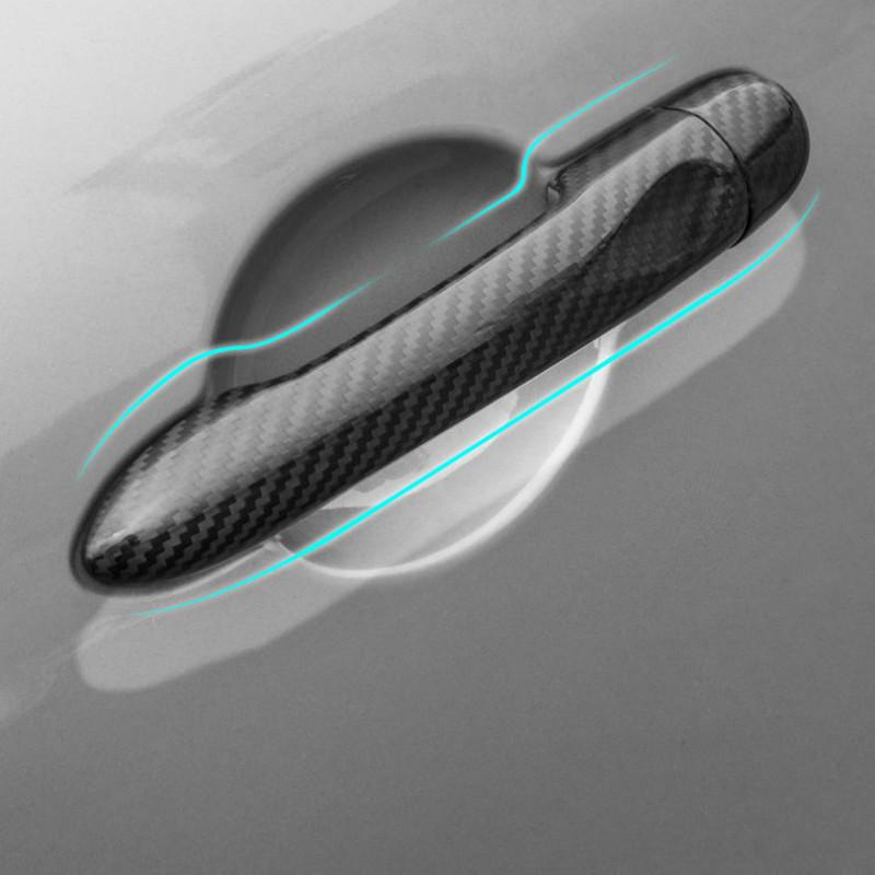 For Mercedes Smart Forfour 453 2014 2015 2016 2017 2018  Carbon Fiber Car Door Handle Cover Trim Styling