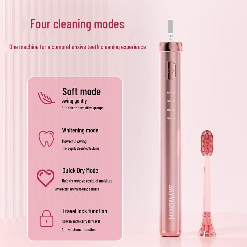 Skyworth Small Ice Lolly Sonic Electric Toothbrush CN plug (adapter included)